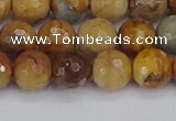 CVJ23 15.5 inches 8mm faceted round venus jasper beads wholesale