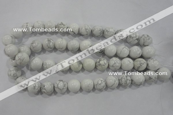 CWB208 15.5 inches 20mm round natural white howlite beads wholesale