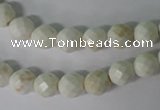 CWB301 15.5 inches 6mm faceted round howlite turquoise beads