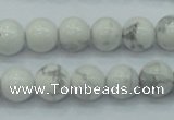 CWB51 15.5 inches 10mm round natural white howlite gemstone beads