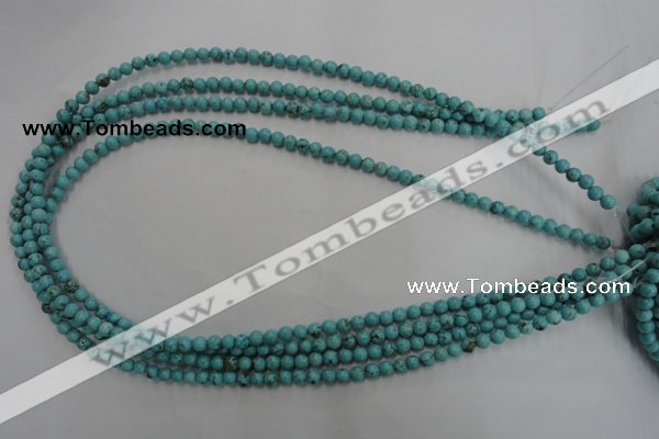 CWB554 15.5 inches 5mm round howlite turquoise beads wholesale