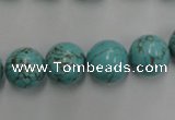 CWB558 15.5 inches 12mm round howlite turquoise beads wholesale