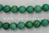 CWB567 15.5 inches 8mm round howlite turquoise beads wholesale