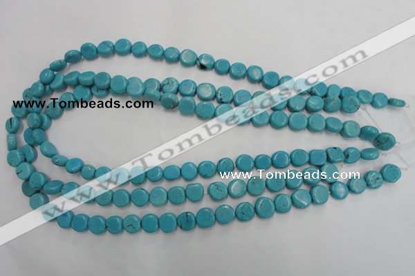 CWB750 15.5 inches 9mm freeform howlite turquoise beads wholesale