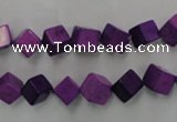 CWB762 15.5 inches 6*6mm cube howlite turquoise beads wholesale