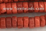 CWB839 15.5 inches 3*6mm tyre howlite turquoise beads wholesale