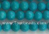CWB850 15.5 inches 4mm round howlite turquoise beads wholesale