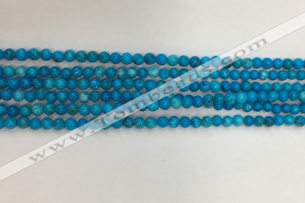 CWB856 15.5 inches 3mm round howlite turquoise beads wholesale