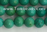 CWB869 15.5 inches 4mm round howlite turquoise beads wholesale