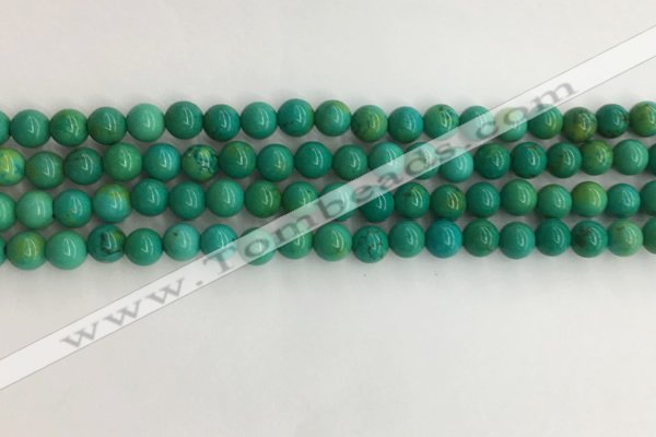 CWB869 15.5 inches 4mm round howlite turquoise beads wholesale