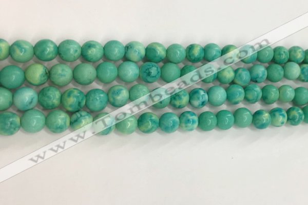 CWB876 15.5 inches 6mm round howlite turquoise beads wholesale