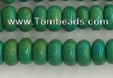 CWB898 15.5 inches 2*4mm rondelle howlite turquoise beads