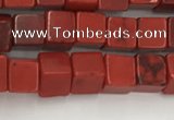 CWB912 15.5 inches 6*6mm cube howlite turquoise beads wholesale