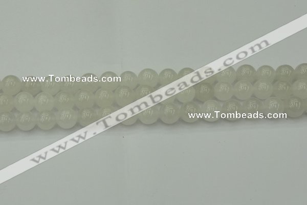 CWH53 15.5 inches 10mm round white jade beads wholesale