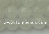 CWH54 15.5 inches 12mm round white jade beads wholesale