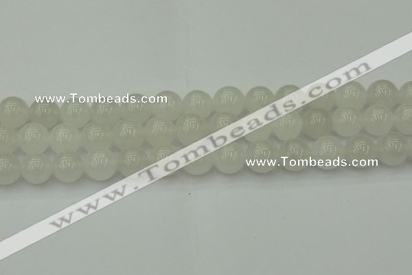 CWH55 15.5 inches 14mm round white jade beads wholesale