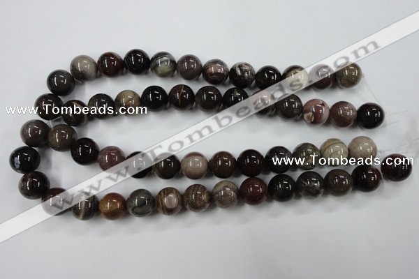 CWJ205 15.5 inches 14mm round wood jasper gemstone beads wholesale