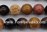 CWJ266 15.5 inches 15mm round wood jasper gemstone beads wholesale