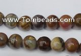 CWJ272 15.5 inches 8mm round wood jasper gemstone beads wholesale