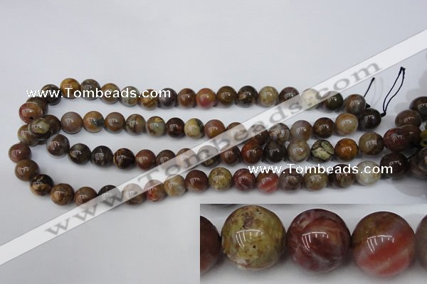 CWJ273 15.5 inches 10mm round wood jasper gemstone beads wholesale