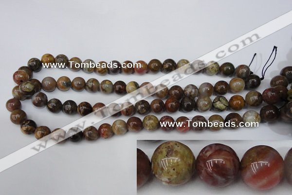 CWJ274 15.5 inches 12mm round wood jasper gemstone beads wholesale