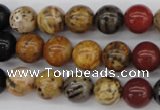 CWJ282 15.5 inches 9mm round wood jasper gemstone beads wholesale