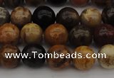 CWJ288 15.5 inches 8mm round wood jasper gemstone beads wholesale