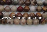 CWJ400 15.5 inches 4mm round wood jasper gemstone beads wholesale