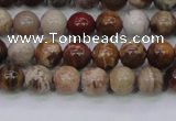 CWJ401 15.5 inches 6mm round wood jasper gemstone beads wholesale