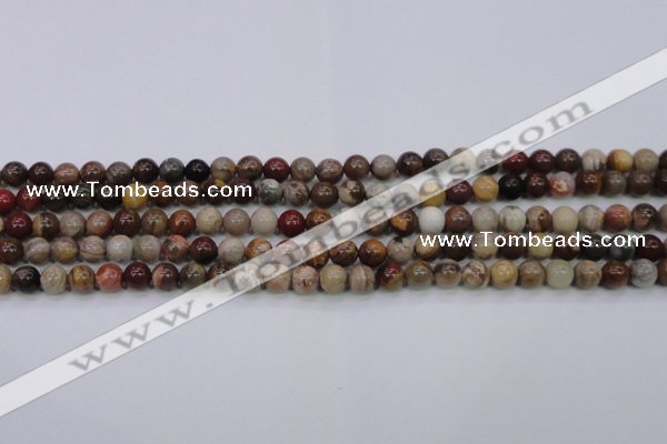 CWJ401 15.5 inches 6mm round wood jasper gemstone beads wholesale