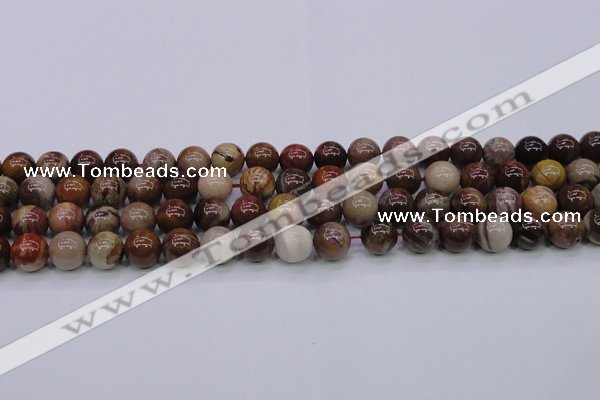 CWJ404 15.5 inches 12mm round wood jasper gemstone beads wholesale