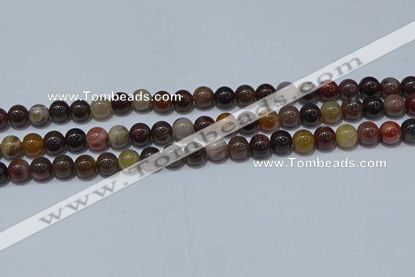 CWJ502 15.5 inches 8mm round Xinjiang wood jasper beads wholesale