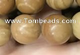 CWJ514 15.5 inches 12mm round wooden jasper beads wholesale