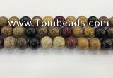 CWJ585 15.5 inches 14mm round wooden jasper beads wholesale