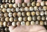 CWJ593 15.5 inches 10mm round wood jasper beads wholesale