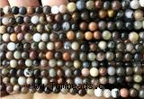 CWJ620 15 inches 4mm round wooden jasper beads wholesale