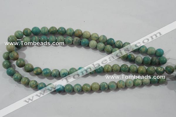 CXH103 15.5 inches 10mm round dyed Xiang He Shi gemstone beads