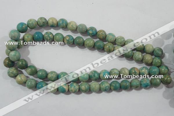 CXH104 15.5 inches 12mm round dyed Xiang He Shi gemstone beads