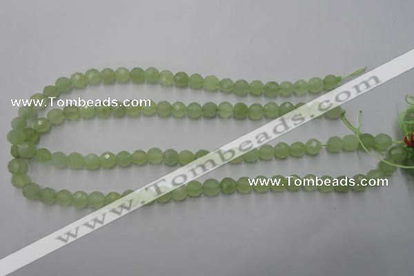 CXJ102 15.5 inches 8mm faceted round New jade beads wholesale