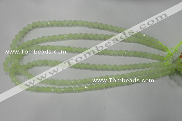 CXJ151 15.5 inches 6mm faceted round New jade beads wholesale