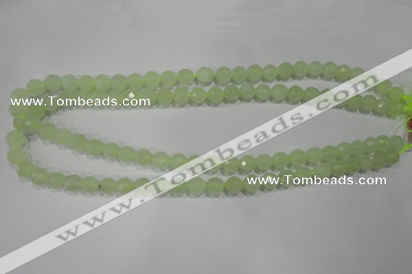 CXJ152 15.5 inches 8mm faceted round New jade beads wholesale