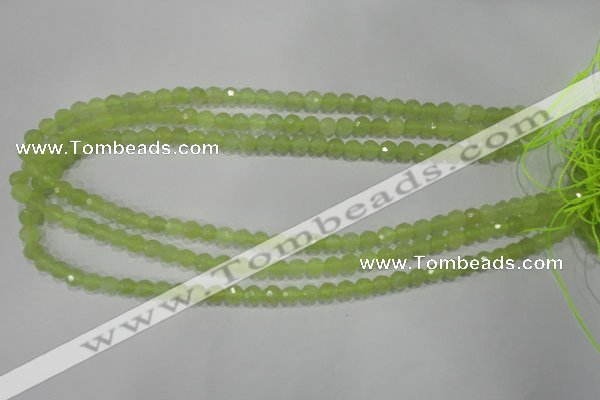 CXJ161 15.5 inches 6mm faceted round New jade beads wholesale