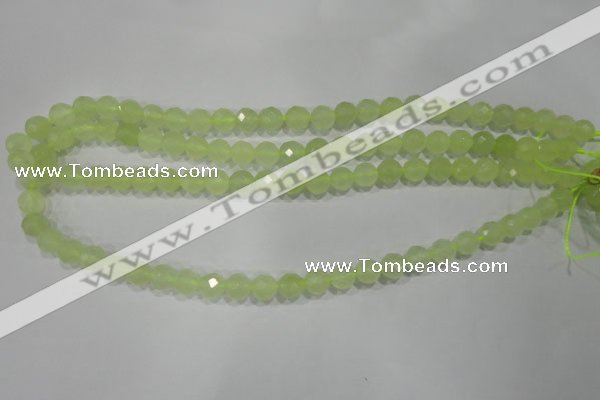 CXJ162 15.5 inches 8mm faceted round New jade beads wholesale