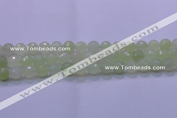 CXJ222 15.5 inches 14mm faceted round New jade beads wholesale