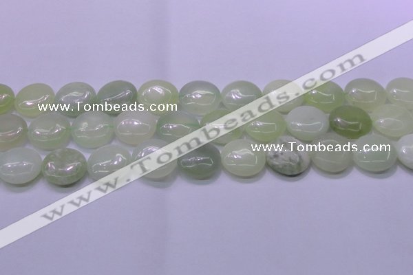 CXJ227 15.5 inches 20mm flat round New jade beads wholesale