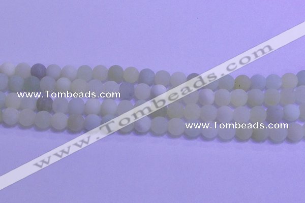 CXJ302 15.5 inches 8mm round matte New jade beads wholesale