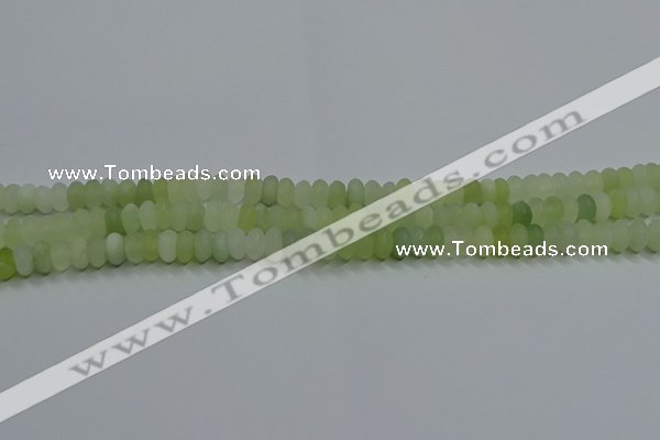 CXJ310 15.5 inches 4*6mm rondelle matte New jade beads wholesale