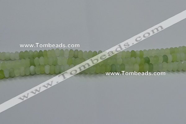 CXJ311 15.5 inches 5*8mm rondelle matte New jade beads wholesale