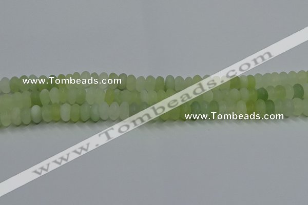 CXJ312 15.5 inches 6*10mm rondelle matte New jade beads wholesale