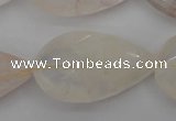 CYC206 15.5 inches 22*38mm twisted & faceted teardrop yellow quartz beads